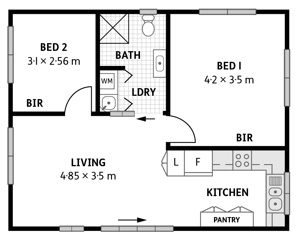 Plan of flat