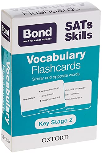 Vocabulary Flashcards: Similar and Opposite Words (Bond SATs