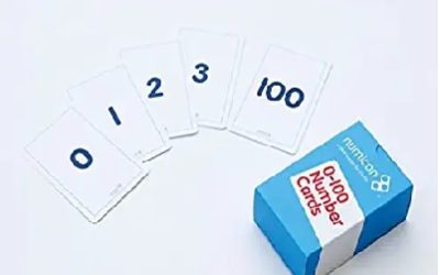 Numicon: 0-100 Numeral Cards (Numicon Apparatus)