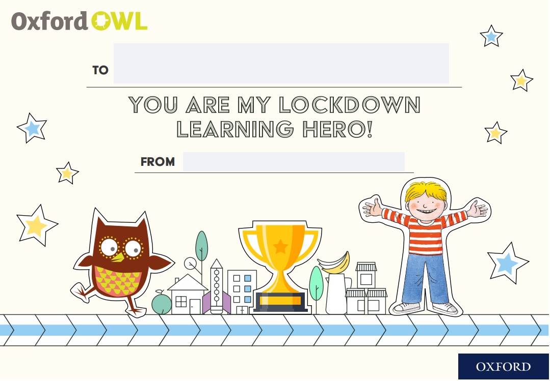 Lockdown Learning Hero certificate